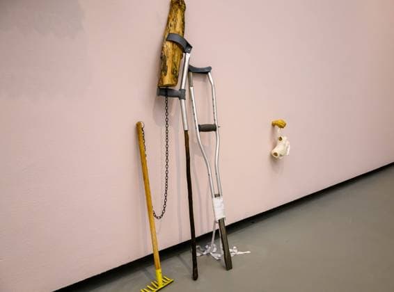 Turner Prize Exhibition Exhibition of work by Jesse Darling Nominated for his solo exhibitions No Medals, No Ribbons at Modern Art Oxford and Enclosures at Camden Art Centre. Darling™s work encompasses sculptures and installations which evoke the vulnerability of the human body and the precariousness of power structures. One of the four shortlisted artists for the TURNER Prize 2023 at the Towner, Eastbourne, UK on 27 September 2023., Credit:Lee Floyd Avalon UK, Eastbourne, Towner  Copyright: xLeexFloydx xAvalonx 0808787832