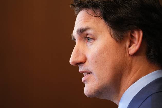 September 27, 2023, Ottawa, ON, Canada: Prime Minister Justin Trudeau apologizes for the events surrounding Ukraine President Volodomyr Zelenskyy s visit at a media availability in Ottawa on Wednesday, Sept. 27, 2023. Ottawa Canada  - ZUMAc35_ 20230927_zaf_c35_036 Copyright: xSeanxKilpatrickx