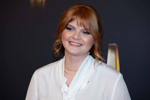 Sophie PASSMANN, presenter and author, red carpet, red carpet show, arrival, arrival, German Television Award, The Night of the Creatives The German Television Award 2023, German Television Award 2023 in Cologne, on 27 09 2022