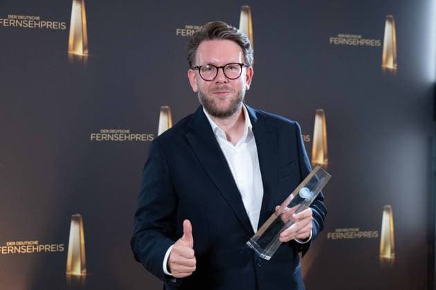 Award winner Jakob LUNDT, Author, Best Book Entertainment German Television Award Ceremony, The Night of the Creatives The German Television Award 2023, German Television Award 2023 in Cologne, on 27 09 2022