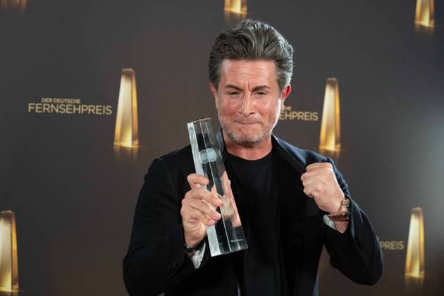 Award winner Mark ACHTERBERG, Best Director Entertainment Red Carpet, Red Carpet Show, Arrival, Arrival, German Television Award Ceremony, The Night of the Creatives The German Television Award 2023, German Television Award 2023 in Cologne, on 27 09 2022