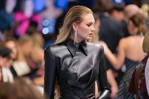 PFW - Balmain Front Row Romee Strijd attends the Balmain Womenswear Spring-Summer 2024 show as part of Paris Fashion Week on September 27, 2023 in Paris, France. Photo by Jana Call me J ABACAPRESS.OM Paris France  Copyright: xJanaxCallxmexJ ABACAx 869480_006 JanaxCallxmexJ ABACAx 869480_006
