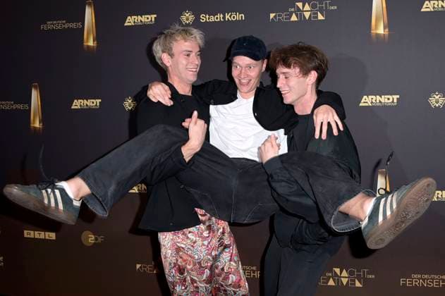 Emil Belton, Bruno Alexander and Oskar Belton at the German Television Award 2023 The Night of the Creatives at the Flora Cologne Cologne, 27 09 2023 Foto:xF.xKernx xFuturexImagex fernsehpreis_kreative_3958