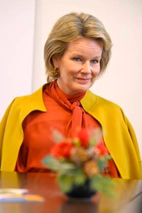 HRH Queen Mathilde Visits Musica Mundi in Waterloo WATERLOO, BELGIUM - SEPTEMBER 28 : Queen Mathilde of Belgium is visiting the Musica Mundi school in Waterloo. This international school offers young gifted musicians aged 10 to 18 the opportunity to combine professional music training with a general secondary education program. Young talents from all over the world receive intensive individual instrument training and classroom lessons in music and general education. The Queen attends a lesson, attends a concert and meets the teachers and students..Visit pictured on SEPTEMBER 28, 2023 in Waterloo, Belgium, 28 09 2023 Waterloo Belgium  Copyright: xPhilipxReynaersx