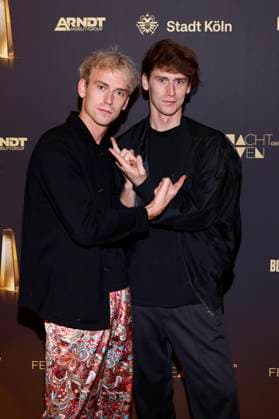 The actors twins Oskar Belton and Emil Belton at the night of the creative in the context of the award of the German Television Award 2023 in the Cologne Flora Cologne, 27 09 2023 NRW Germany Copyright: xChristophxHardtx
