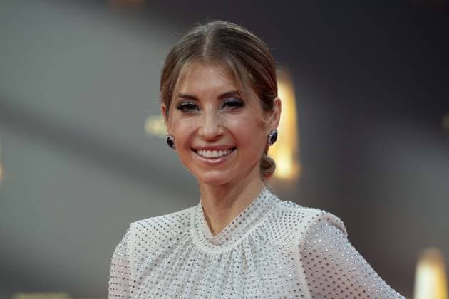 Cathy HUMMELS, presenter, red carpet, red carpet show, arrival, arrival, German Television Award, German Television Award 2023, German Television Award 2023 at MMC Studios Cologne, on 28 09 2023