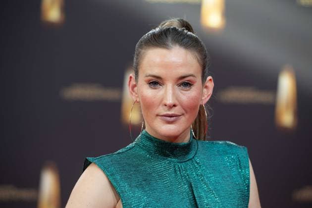 Jeannine MICHAELSEN, presenter, red carpet, red carpet show, arrival, German Television Award, German Television Award 2023, German Television Award 2023 at MMC Studios Cologne, on 28 09 2023