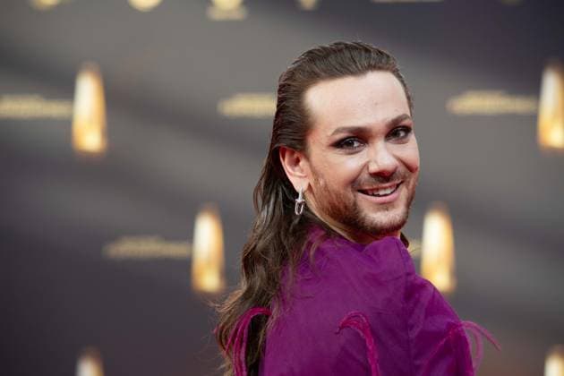 Ricardo SIMONETTI, presenter, red carpet, red carpet show, arrival, arrival, German Television Award, The German Television Award 2023, German Television Award 2023 at MMC Studios Cologne, on 28 09 2023