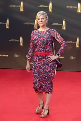 Eva HABERMANN, actress, red carpet, red carpet show, arrival, arrival, German Television Award, German Television Award 2023, German Television Award 2023 at MMC Studios Cologne, on 28 09 2023