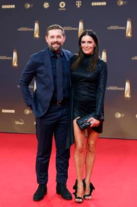 Presenter Klaas Heufer Umlauf and his wife Doris Golpashin at the gala of the German Television Award 2023 at the Coloneum Cologne, 28 09 2023 NRW Germany Copyright: xChristophxHardtx