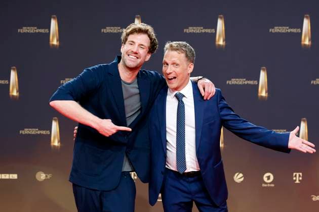 Comedian Luke Mockridge and entertainer Oliver Pocher at the German Television Award 2023 gala at the Coloneum Cologne, 28 09 2023 NRW Germany Copyright: xChristophxHardtx