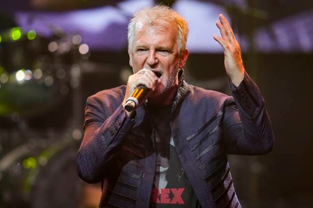 September 28, 2023, Toronto, ON, CANADA: Sam Reid of Glass Tiger performs during the 2023 CanadaöÄÃ s Walk of Fame ceremony in Toronto, Thursday, Sept. 28, 2023. Toronto CANADA  - ZUMAc35_ 20230928_zaf_c35_113 Copyright: xAndrewxLahodynskyjx