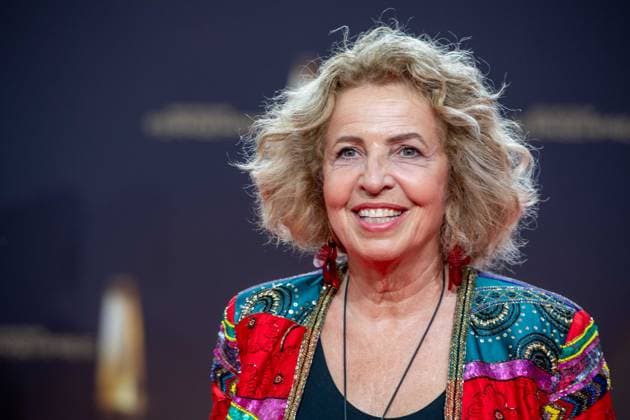 Michaela MAY, actress, red carpet, red carpet show, arrival, arrival, German Television Award, German Television Award 2023, German Television Award 2023 at MMC Studios Cologne, on 28 09 2023
