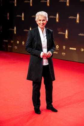 Marie Agnes STRACK ZIMMERMANN, politician, FDP, red carpet, red carpet show, arrival, arrival, German Television Award, German Television Award 2023, German Television Award 2023 at MMC Studios Cologne, on 28 09 2023