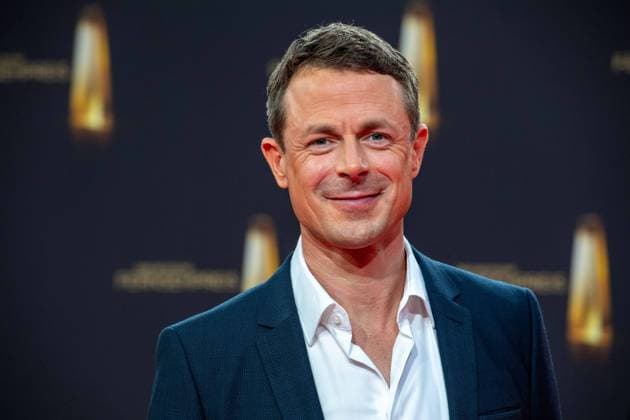 Alexander BOMMES, presenter, red carpet, red carpet show, arrival, arrival, German Television Award, German Television Award 2023, German Television Award 2023 at MMC Studios Cologne, on 28 09 2023