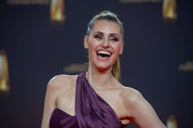 Bella LESNIK, presenter, red carpet, red carpet show, arrival, arrival, German Television Award, German Television Award 2023, German Television Award 2023 at MMC Studios Cologne, on 28 09 2023