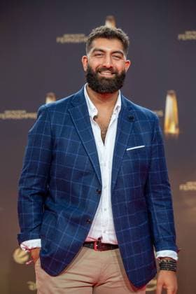 Faisal KAWUSI, Comedian, Red Carpet, Red Carpet Show, Arrival, Arrival, German Television Award, German Television Award 2023, German Television Award 2023 at MMC Studios Cologne, on 28 09 2023