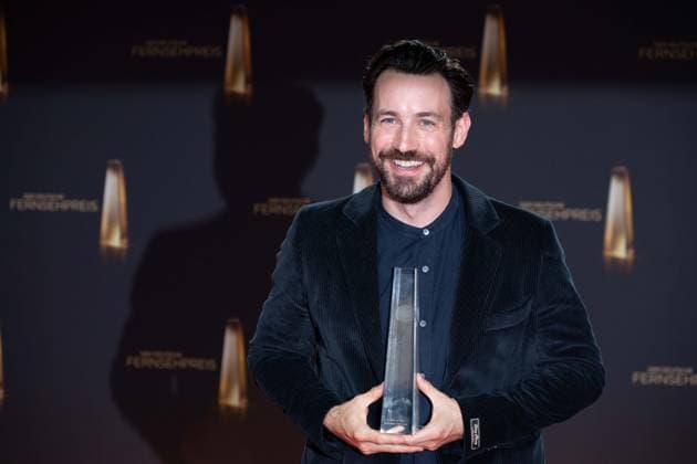Award winner Jan KOEPPEN, presenter category Best Entertainment Reality for Ich bin ein Star holt mich hier raus Dschungelcamp award ceremony of the German Television Award, The German Television Award 2023, German Television Award 2023 in the MMC Studios Cologne, on 28 09 2023