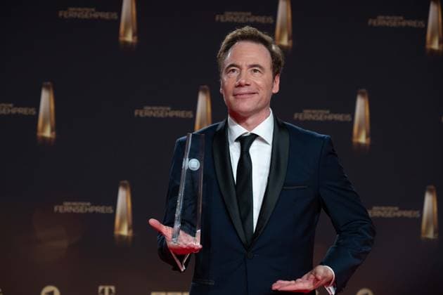 Laureate Michael Bully HERBIG, director, actor, category honorary prize of the founders, lifetime achievement, award ceremony of the German Television Award, The German Television Award 2023, German Television Award 2023 in the MMC Studios Cologne, on 28 09 2023