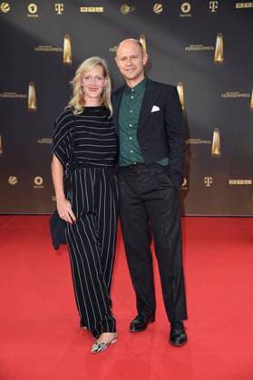 Anna Schudt and husband Moritz Fuehrmann at the German Television Award ceremony in Cologne 28 09 2023