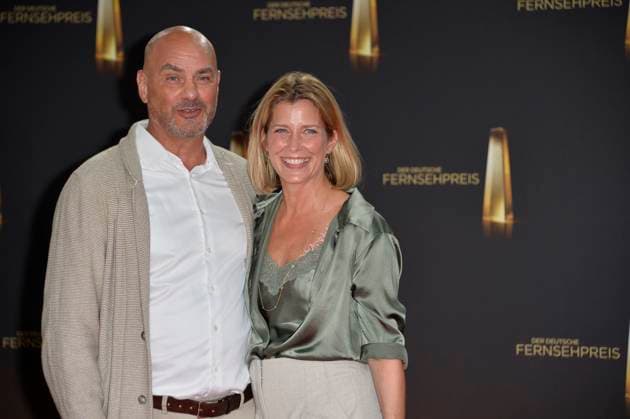 Valerie Niehaus and husband Manuel Graf at the German Television Awards in Cologne 28 09 2023