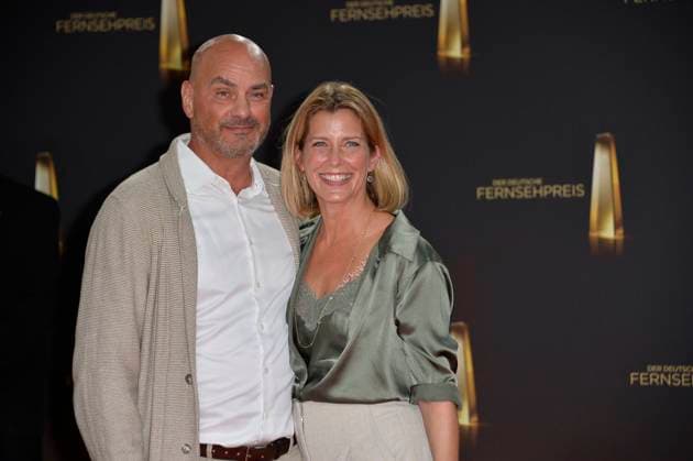 Valerie Niehaus and husband Manuel Graf at the German Television Awards in Cologne 28 09 2023