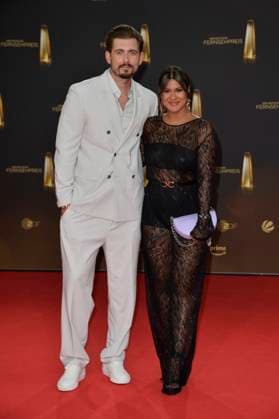 Christian Wackert and wife Steffi Brungs at the German Television Award ceremony in Cologne 28 09 2023