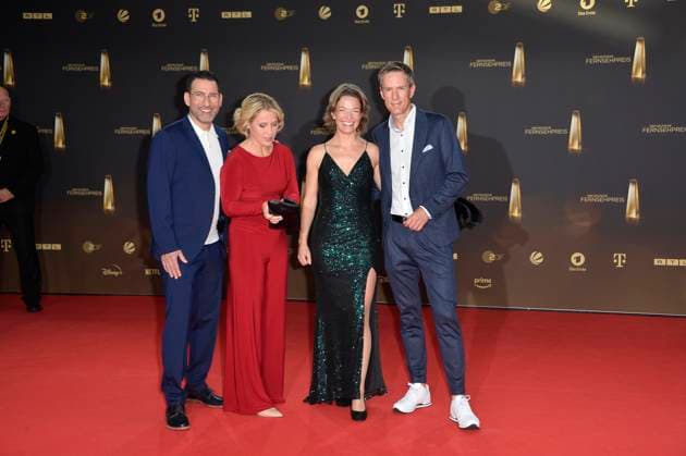 Till Nassif ,Claudia von Brauchitsch, Anna Planken and Sven Lorig at the German Television Award ceremony in Cologne 28 09 2023