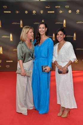 Valerie Niehaus, Pinar Atalay and Collien Ulmen Fernandes at the German Television Award ceremony in Cologne 28 09 2023
