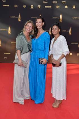 Valerie Niehaus, Pinar Atalay and Collien Ulmen Fernandes at the German Television Award ceremony in Cologne 28 09 2023