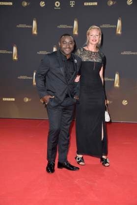 Nelson Mueller and guest at the German Television Award ceremony in Cologne 28 09 2023