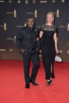 Nelson Mueller and guest at the German Television Award ceremony in Cologne 28 09 2023