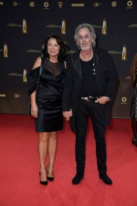 Hugo Egon Balder with wife Elena Balder at the award ceremony of the German Television Award in Cologne 28 09 2023