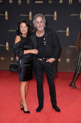Hugo Egon Balder with wife Elena Balder at the award ceremony of the German Television Award in Cologne 28 09 2023