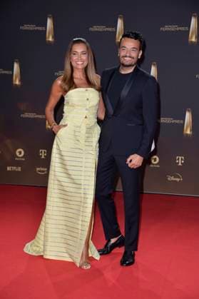 Jana Ina Zarrella and husband Giovanni Zarrella at the German Television Awards in Cologne 28 09 2023
