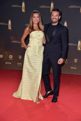 Jana Ina Zarrella and husband Giovanni Zarrella at the German Television Awards in Cologne 28 09 2023
