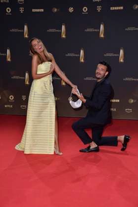 Jana Ina Zarrella and husband Giovanni Zarrella at the German Television Awards in Cologne 28 09 2023