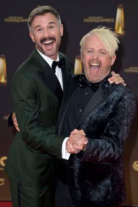 Jochen Schropp and Ross Antony at the German Television Award 2023 ceremony at MMC Studios Cologne, 28 09 2023 Foto:xF.xKernx xFuturexImagex fernsehpreis_3607