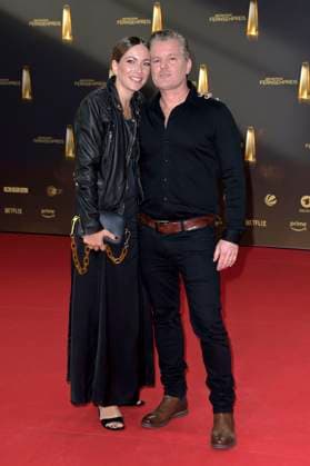 Andre Dietz with wife Shari Dietz at the German Television Award 2023 ceremony at MMC Studios Cologne, 28 09 2023 Foto:xF.xKernx xFuturexImagex fernsehpreis_3638