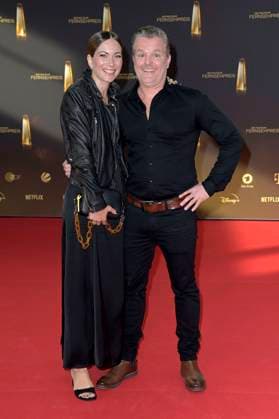 Andre Dietz with wife Shari Dietz at the German Television Award 2023 ceremony at MMC Studios Cologne, 28 09 2023 Foto:xF.xKernx xFuturexImagex fernsehpreis_3640