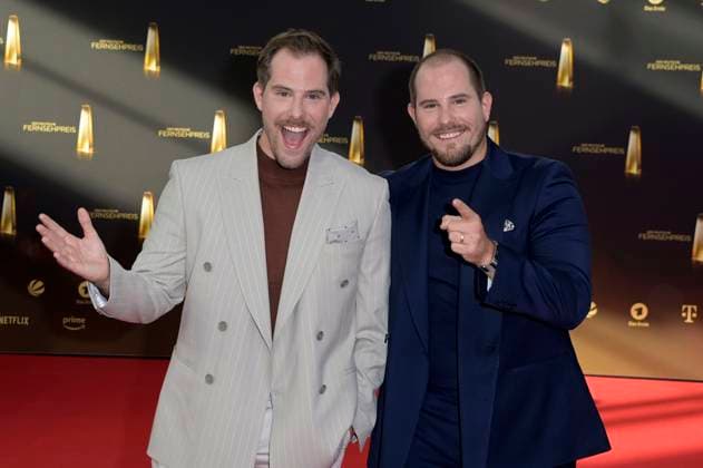 Dennis Wolter and Benjamin Wolter at the German Television Award 2023 ceremony at MMC Studios Cologne, 28 09 2023 Foto:xF.xKernx xFuturexImagex fernsehpreis_3645