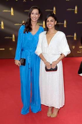 Pinar Atalay and Collien Ulmen Fernandes at the German Television Award 2023 ceremony at MMC Studios Cologne, 28 09 2023 Foto:xF.xKernx xFuturexImagex fernsehpreis_3663