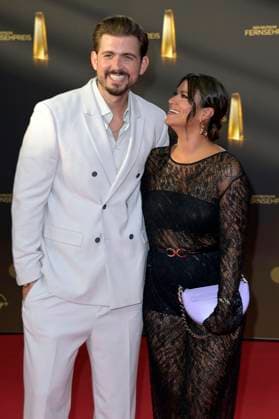 Christian Wackert with wife Steffi Brungs at the German Television Award 2023 ceremony at MMC Studios Cologne, 28 09 2023 Foto:xF.xKernx xFuturexImagex fernsehpreis_3672