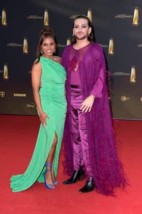Aminata Belli and Riccardo Simonetti at the German Television Award 2023 ceremony at MMC Studios Cologne, 28 09 2023 Foto:xF.xKernx xFuturexImagex fernsehpreis_3715