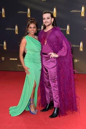 Aminata Belli and Riccardo Simonetti at the German Television Award 2023 ceremony at MMC Studios Cologne, 28 09 2023 Foto:xF.xKernx xFuturexImagex fernsehpreis_3716