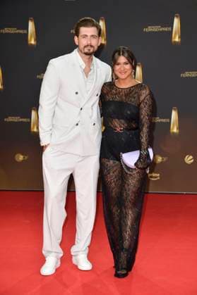 Christian Wackert and Mrs. Steffi Brungs at the award ceremony of the German Television Award on 28 09 2023 in Cologne German Television Award ceremony 2023 in Cologne