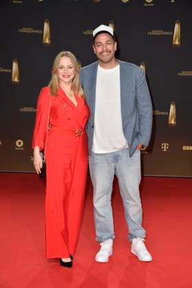 Jasmin Schwiers and Jan van Weyde at the German Television Award ceremony on 28 09 2023 in Cologne German Television Award ceremony 2023 in Cologne