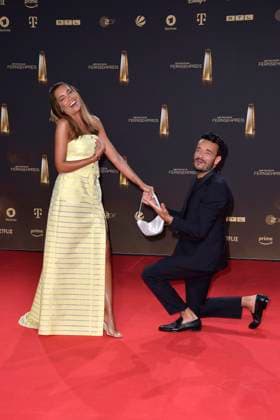 Jana Ina Zarrella and Giovanni Zarrella at the award ceremony of the German Television Award on 28 09 2023 in Cologne German Television Award ceremony 2023 in Cologne