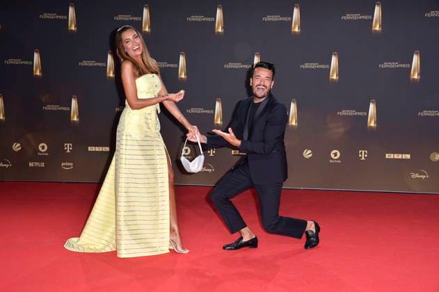 Jana Ina Zarrella and Giovanni Zarrella at the award ceremony of the German Television Award on 28 09 2023 in Cologne German Television Award ceremony 2023 in Cologne