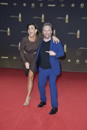 Marlene Lufen and Ralf Schmitz at the award ceremony of the German Television Award on 28 09 2023 in Cologne German Television Award ceremony 2023 in Cologne